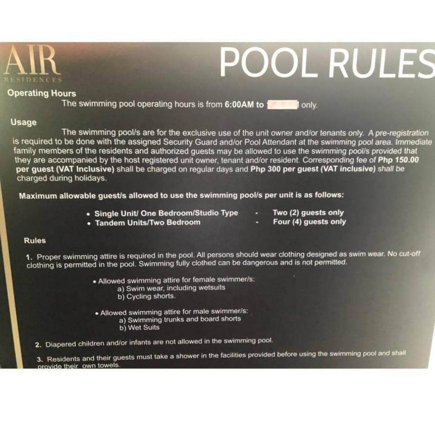 Air Residence 1Br With Balcony Free Netflix And Disney Plus Manila Esterno foto